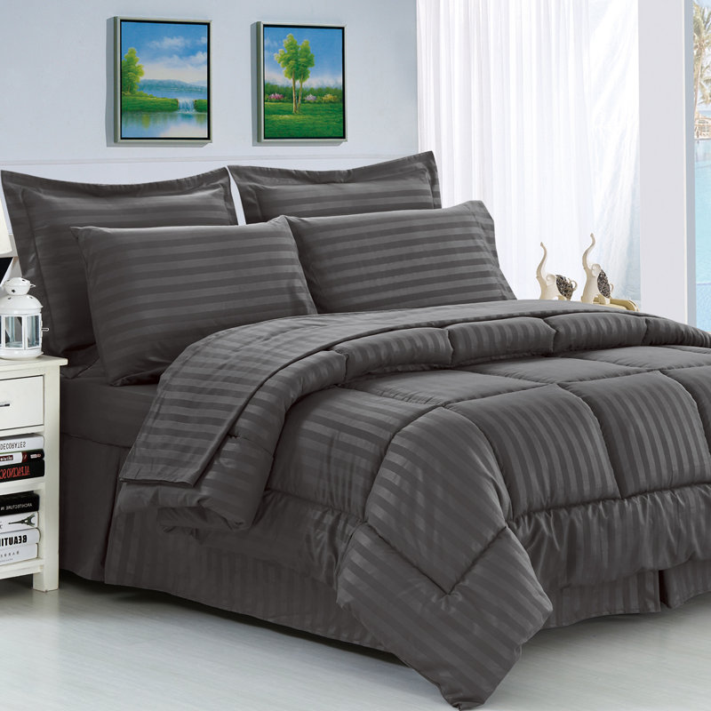Andover Mills Haliburton 8 Piece Reversible Comforter Set & Reviews